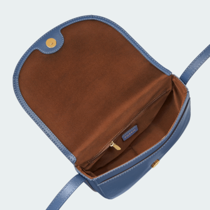 Bolso bandolera de piel esmeril para mujer - Imagen 3