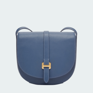 Bolso bandolera de piel esmeril para mujer