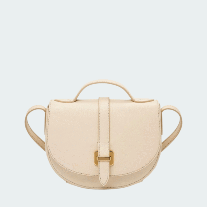 Bolso bandolera pequeño de piel esmeril para mujer