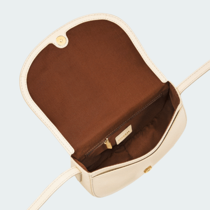 Bolso bandolera pequeño de piel esmeril para mujer - Imagen 3