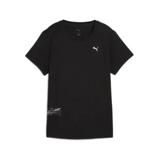 Camiseta de malla con gráfico para correr para mujer