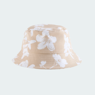 Gorro tipo pescador floral para mujer
