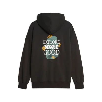 Sudadera con capucha oversize Downtown con gráfico para mujer - Imagen 2