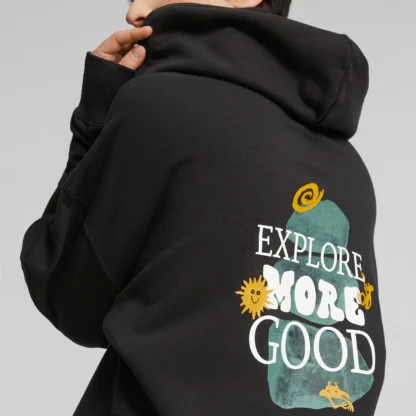 Sudadera con capucha oversize Downtown con gráfico para mujer - Imagen 5