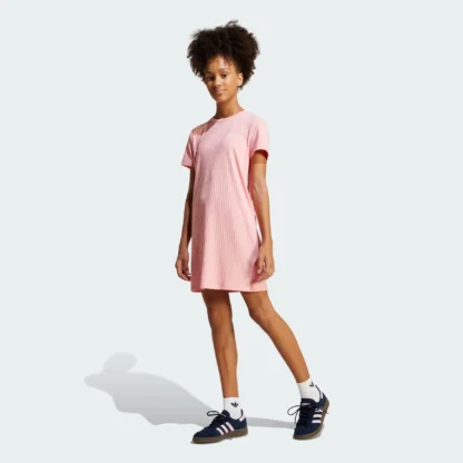Vestido acanalado para niña - Imagen 3