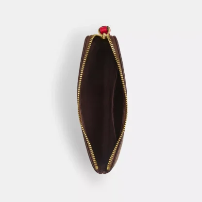 Bolso de mano con cremallera en las esquinas, de lona distintiva con rayas - Imagen 3