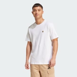men’s  dog hoop patch graphic tee