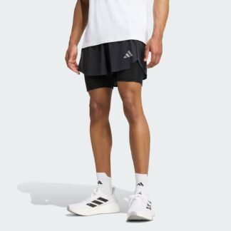 men’s  adi365 running climacool+ 2-in-1 shorts