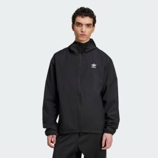 men’s  trefoil essentials woven jacket