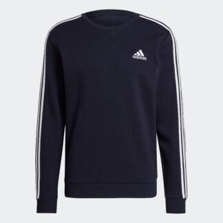 men’s  essentials fleece 3-stripes sweatshirt