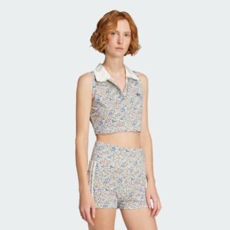 women’s   originals x liberty london sleeveless crop polo